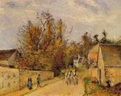 卡米耶 毕沙罗 : The Stage on the Road from Ennery to l'Hermigate, Pontoise